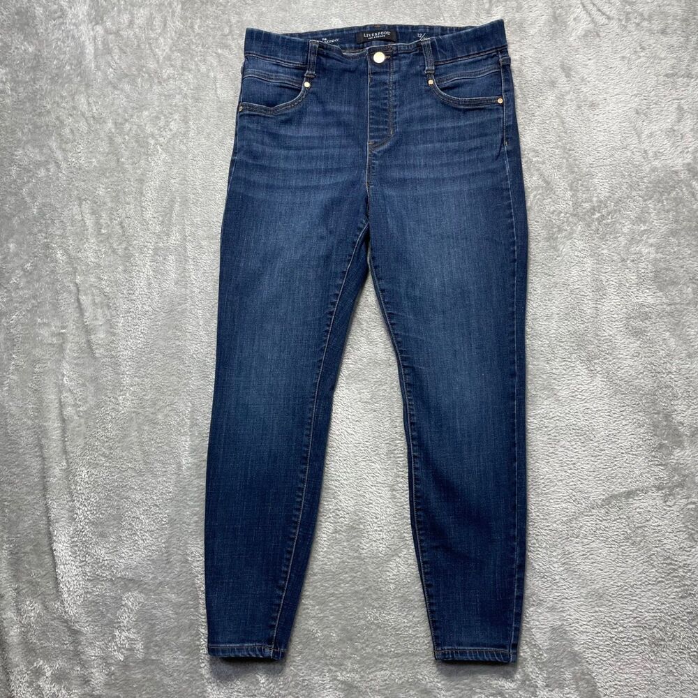 Liverpool Los Angeles Jeans Women's 12/31 Blue Denim Ankle Skinny City 31x26
